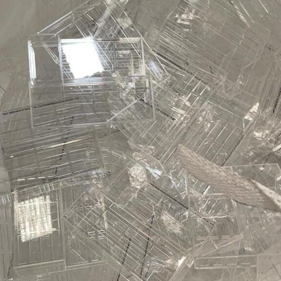 clear plastic acrylic for recycling